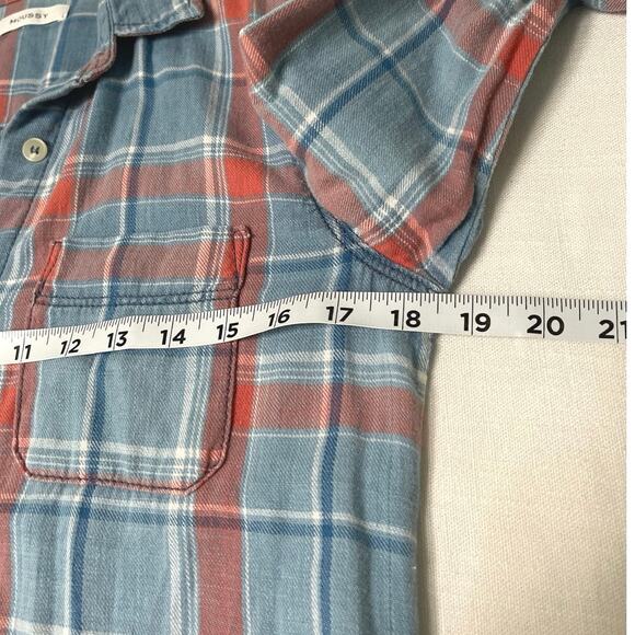 Moussy Faded Long Sleeve Plaid button down Dress Size XS-S - Picture 5 of 6